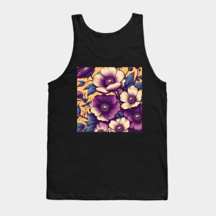 Purple Flowers Tank Top